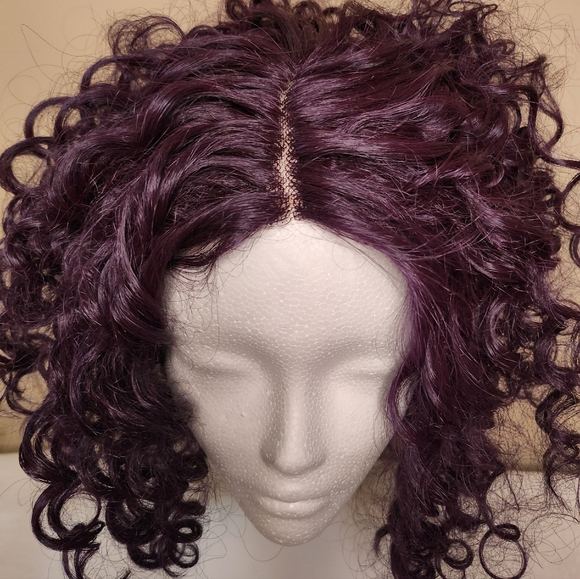 Ruman Other - Luxurious Deep Purple Curly Wig for Women